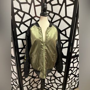 Men’s American Stitch satin bomber jacket